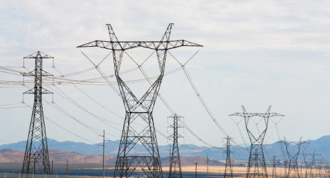 Photo of power transmission lines