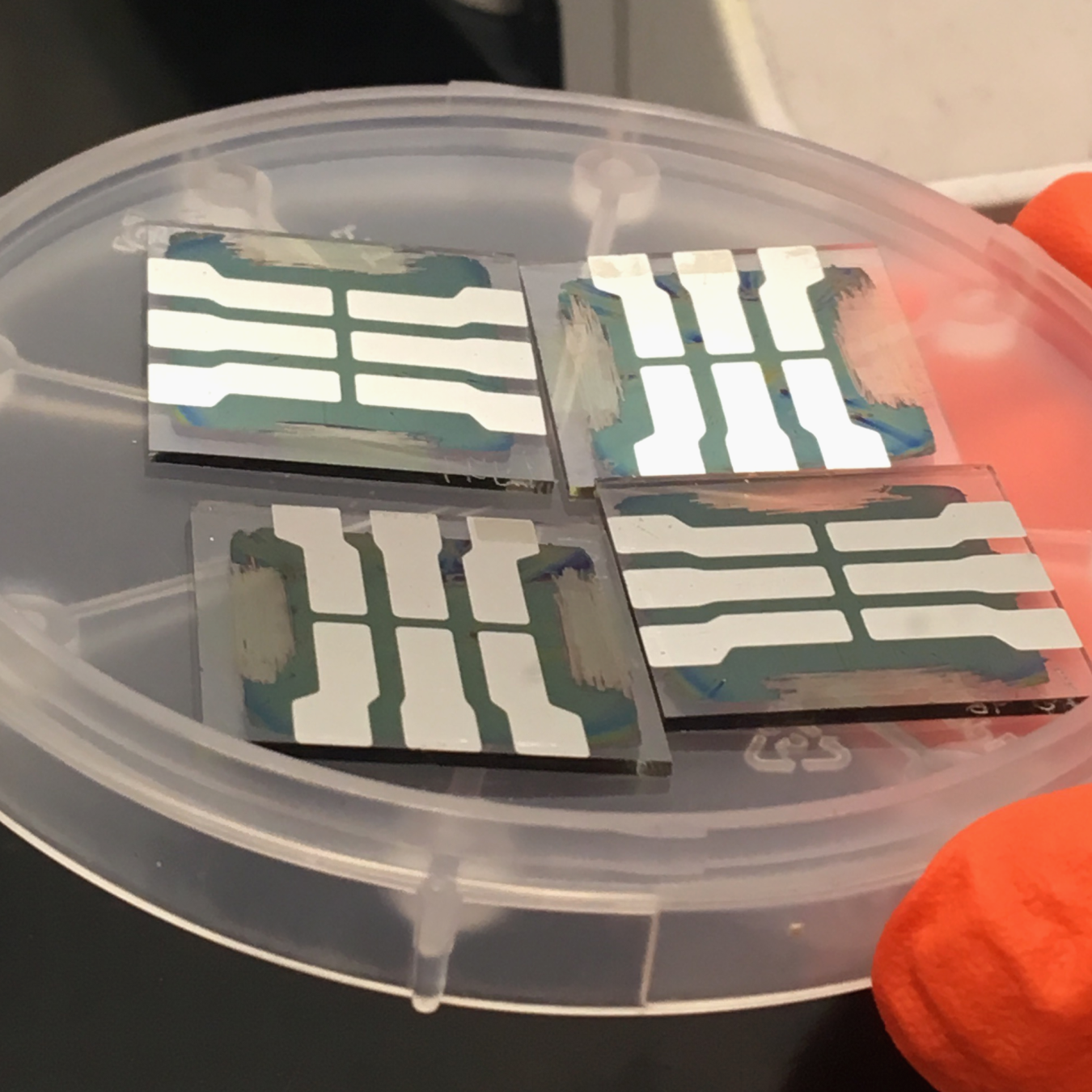 Inkjet-printed perovskite solar cells