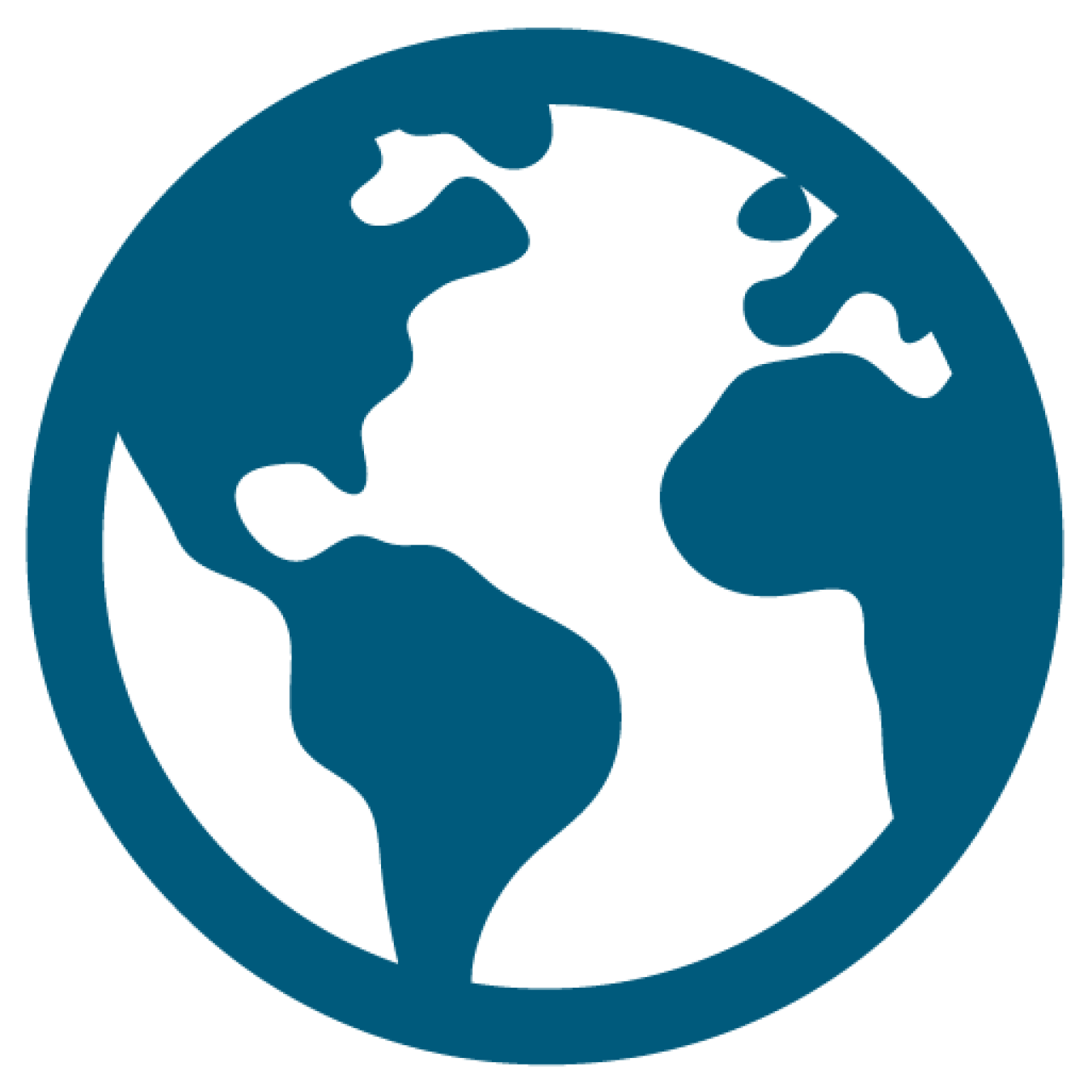 An icon of a globe
