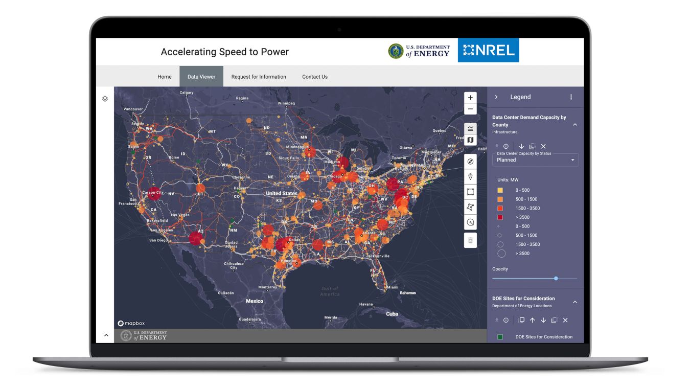 NREL map of speed to power
