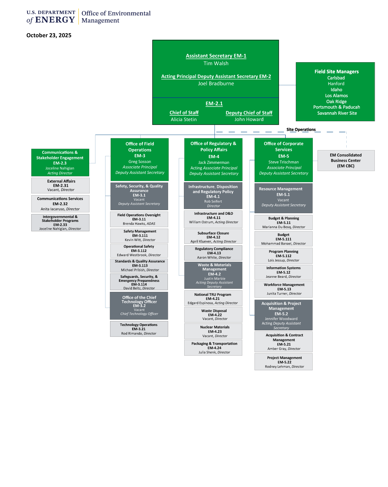 A graphic displaying a full organizational chart.