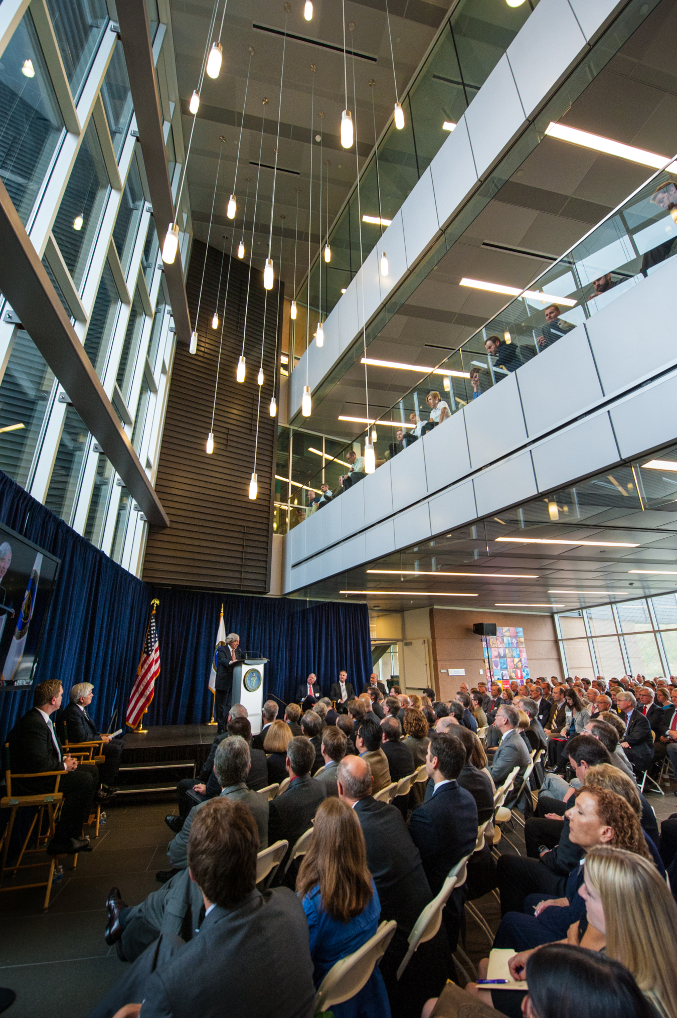 Department of Energy Secretary Ernest Moniz speaks at the dedication ceremony for the Energy Systems Integration Facility in September.