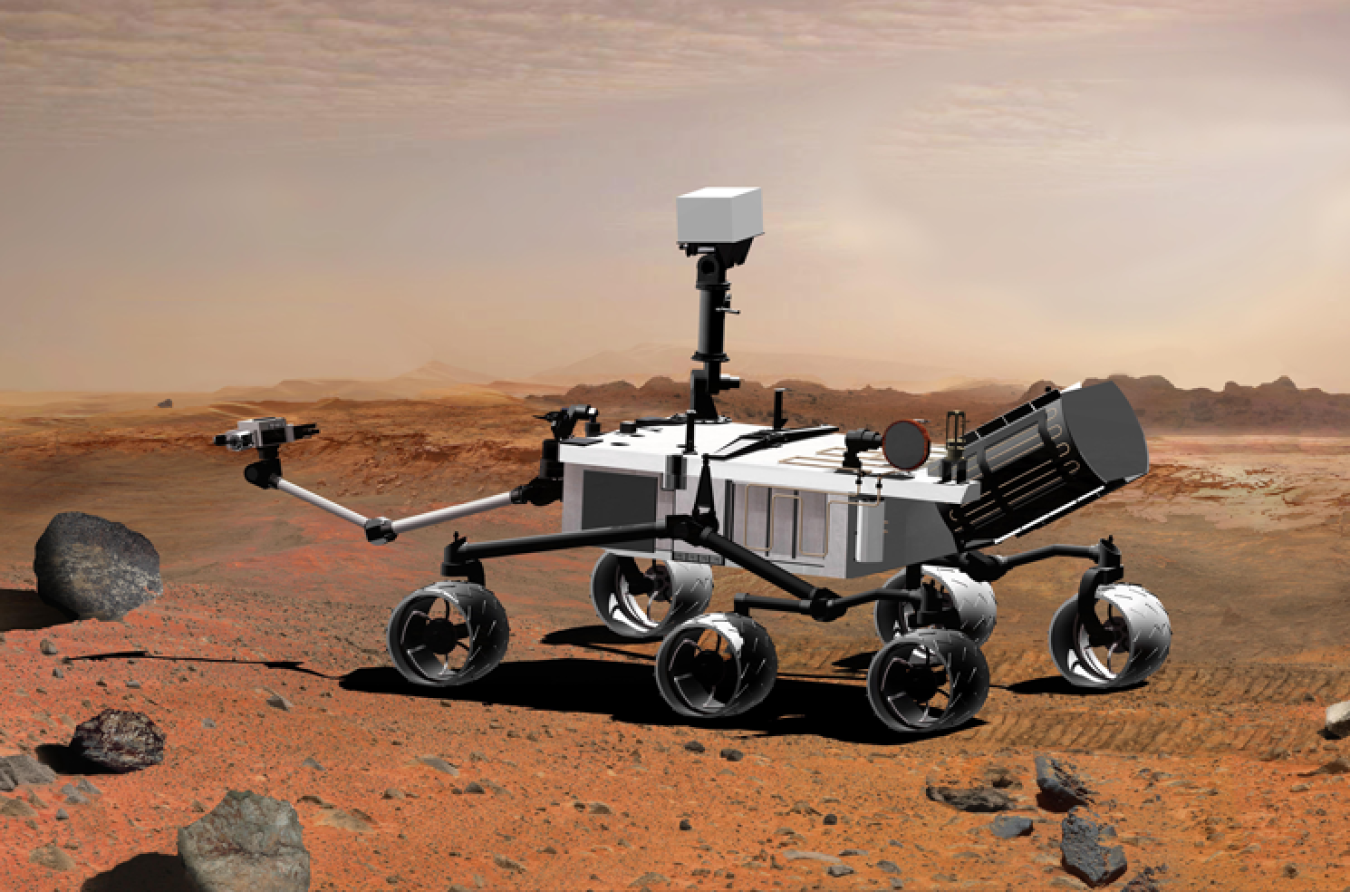 Mars Science Laboratory, aka Curiosity, is part of NASA's Mars Exploration Program, a long-term program of robotic exploration of the Red Planet. It's powered by the Multi-Mission Radioisotope Thermoelectric Generator (MMRTG).