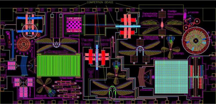 A computer simulation of the "dragonfly-inspired" device. | Courtesy of Sandia Laboratory A computer simulation of the "dragonfly-inspired" device. | Courtesy of Sandia Laboratory