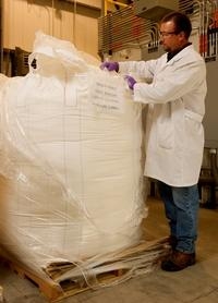 Whey powder is used to reduce pH levels in the contaminated area. Whey powder is used to reduce pH levels in the contaminated area.