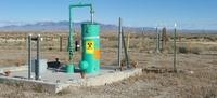 This well is used to inject the protein source — whey powder — for microorganisms in an in situ bio- remediation process. This well is used to inject the protein source — whey powder — for microorganisms in an in situ bio- remediation process.
