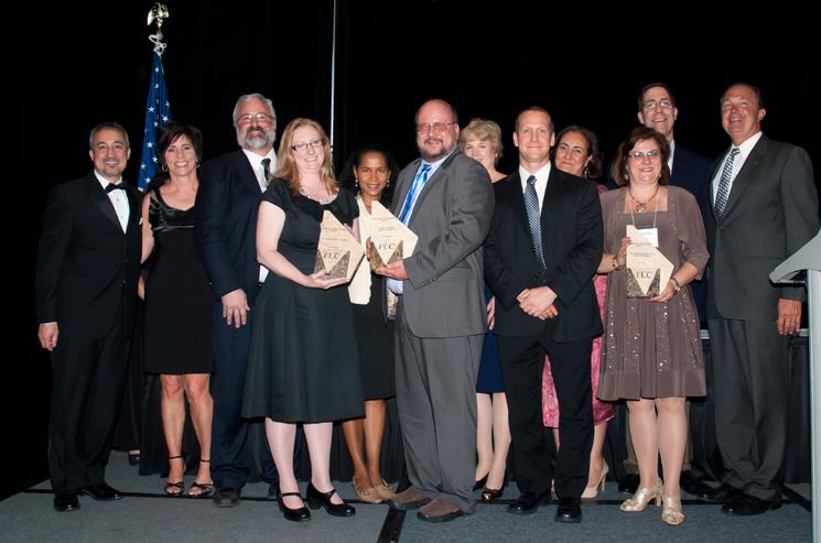 Among the Energy Department teams that won awards at the Federal Laboratory Consortium for Technology Transfer was the team above from Pacific Northwest National Lab. They received the Interagency Partnership Award at an awards banquet in Pittsburgh on May 3. The award recognizes employees from at least two different federal agencies or laboratories who have “collaboratively accomplished outstanding work in transferring technology." | Photo courtesy of the Federal Lab Consortium. Among the Energy Department teams that won awards at the Federal Laboratory Consortium for Technology Transfer was the team above from Pacific Northwest National Lab. They received the Interagency Partnership Award at an awards banquet in Pittsburgh on May 3. The award recognizes employees from at least two different federal agencies or laboratories who have “collaboratively accomplished outstanding work in transferring technology." | Photo courtesy of the Federal Lab Consortium.