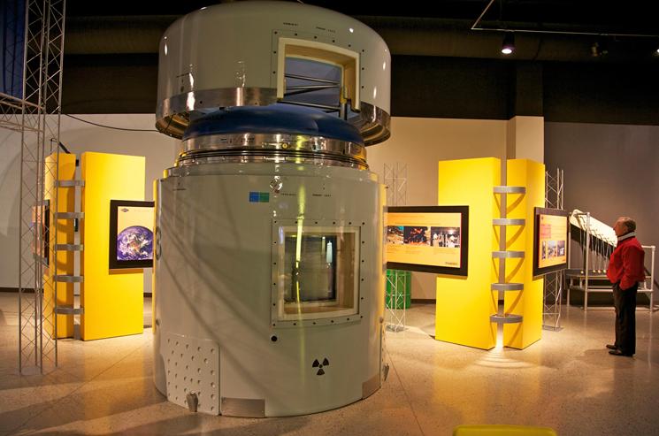 To celebrate the WIPP's 10,000th shipment of defense-related TRU waste, the National Museum of Nuclear Science & History added a new exhibit, which includes one the receptacles, pictured above, used by the Energy Department to ship transuranic (TRU) waste from sites located across the country to the Waste Isolation Pilot Plant in New Mexico. | Photo courtesy of the National Museum of Nuclear Science & History To celebrate the WIPP's 10,000th shipment of defense-related TRU waste, the National Museum of Nuclear Science & History added a new exhibit, which includes one the receptacles, pictured above, used by the Energy Department to ship transuranic (TRU) waste from sites located across the country to the Waste Isolation Pilot Plant in New Mexico. | Photo courtesy of the National Museum of Nuclear Science & History