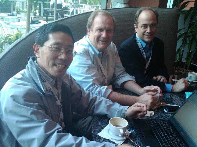 Photo of the 24M Technologies team (from left, Yet-Ming-Chiang, W. Craig Carter, and Throop Wilder.)  | Courtesy of 24M.