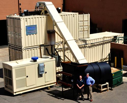Community Power Corporation's modular biomass systems can generate up to 100 kilowatts of energy. | Courtesy of Community Power Corporation Community Power Corporation's modular biomass systems can generate up to 100 kilowatts of energy. | Courtesy of Community Power Corporation