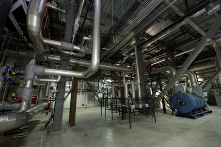 A view of the
interior of the
Integrated Waste
Treatment Unit. A view of the
interior of the
Integrated Waste
Treatment Unit.