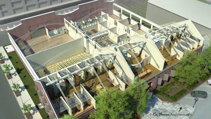 This model of a renovated historic building -- Building 661 -- in Philadelphia will house the Energy Efficient Buildings Hub. The facility’s renovation will serve as a best practices model for commercial building design, historic adaptive re-use, and energy efficiency innovation through continuous retrofit. This model of a renovated historic building -- Building 661 -- in Philadelphia will house the Energy Efficient Buildings Hub. The facility’s renovation will serve as a best practices model for commercial building design, historic adaptive re-use, and energy efficiency innovation through continuous retrofit.
