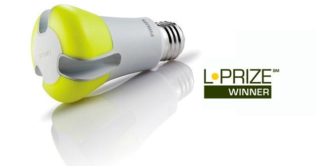 This 10-watt alternative LED bulb (which glows white when turned on) could save the nation about 35 terawatt-hours of electricity or $3.9 billion in one year and avoid 20 million metric tons of carbon emissions if every 60-watt incandescent bulb in the U.S. was replaced with the L Prize winner. | Photo Courtesy of Philips Lighting North America