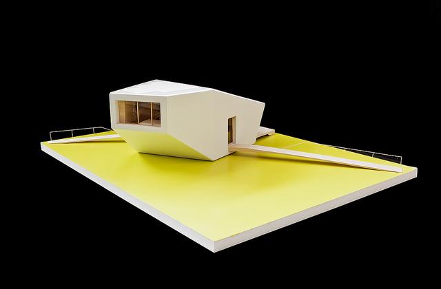 A model of the SCI-Arc/Caltech Solar Deacthlon team's CHIP house. | Photo Courtesy of the Solar Decathlon's Flickr photostream