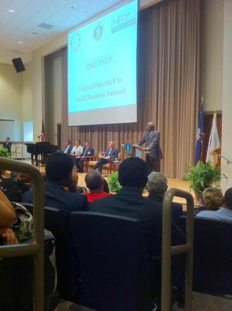 Congressman James Clyburn speaks to South Carolina small business owners | Courtesy of Damien LaVera