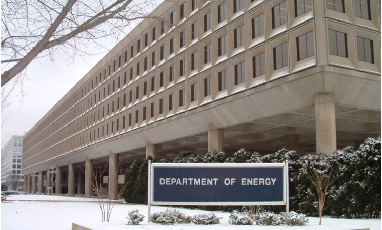 Department of Energy headquarters during the winter months. | DOE file photo. Department of Energy headquarters during the winter months. | DOE file photo.