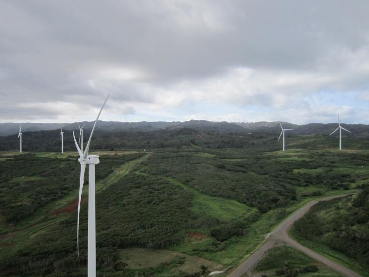 First Wind’s Kahuku Wind Project in Oahu, Hawaii, for example, has been operating since March of last year, providing clean, renewable power to 6,000 homes. The economic benefits of the project are substantial -- with wind turbines assembled in Iowa, an advanced energy storage supplied by a Texas company, and a supply chain that extended to more than 100 businesses in 20 states. | Image courtesy of First Wind First Wind’s Kahuku Wind Project in Oahu, Hawaii, for example, has been operating since March of last year, providing clean, renewable power to 6,000 homes. The economic benefits of the project are substantial -- with wind turbines assembled in Iowa, an advanced energy storage supplied by a Texas company, and a supply chain that extended to more than 100 businesses in 20 states. | Image courtesy of First Wind