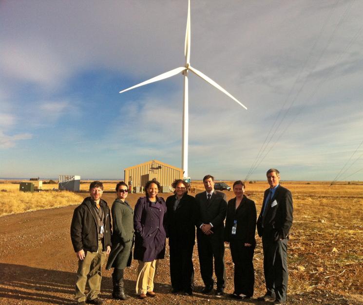 The Office of Indian Energy and the Denali Commission tour the National Wind Technology Center in Colorado. | Photo courtesy of NREL. The Office of Indian Energy and the Denali Commission tour the National Wind Technology Center in Colorado. | Photo courtesy of NREL.