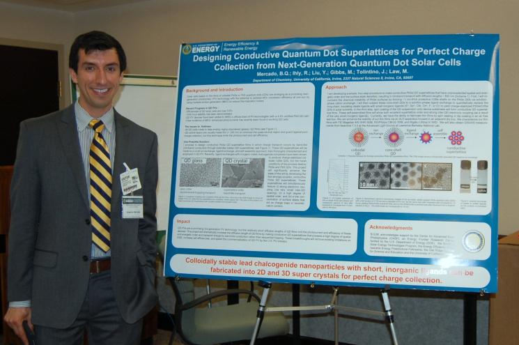 Brandon Mercado, who decided to focus his efforts on renewable energy after hearing President Obama give his 2011 State of the Union address, is now an EERE postdoctoral researcher looking for the next breakthrough in thin-film solar cell efficiency. | Photo courtesy of Martha Payne Brandon Mercado, who decided to focus his efforts on renewable energy after hearing President Obama give his 2011 State of the Union address, is now an EERE postdoctoral researcher looking for the next breakthrough in thin-film solar cell efficiency. | Photo courtesy of Martha Payne