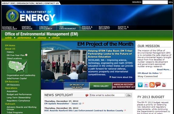 EM's previous website