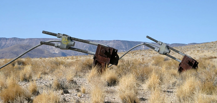 Stanchions are among the remnants of Smoky Tower. Stanchions are among the remnants of Smoky Tower.