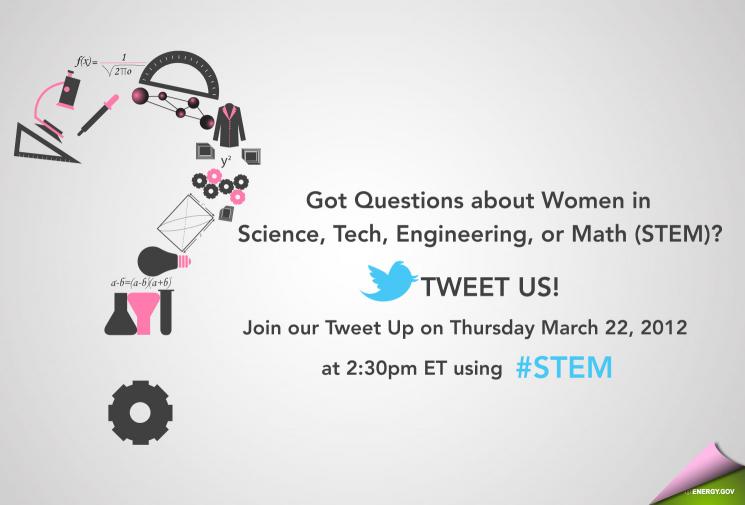Join the Conversation – Get on #STEM on Twitter.com at 2:30ET Today Join the Conversation – Get on #STEM on Twitter.com at 2:30ET Today