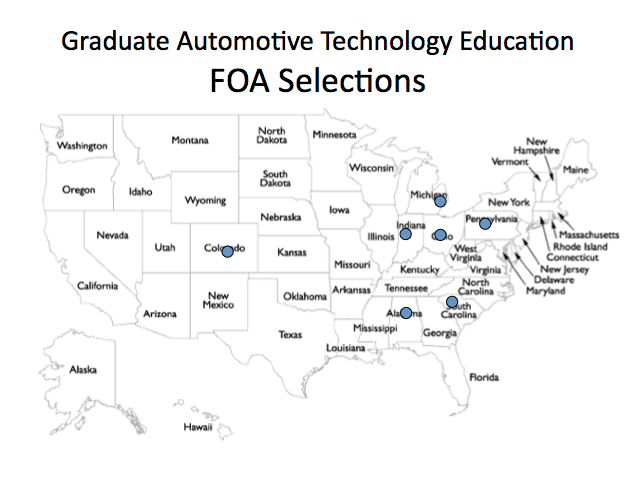 Graduate Automotive Technology Education (GATE) Initiative Awards Graduate Automotive Technology Education (GATE) Initiative Awards