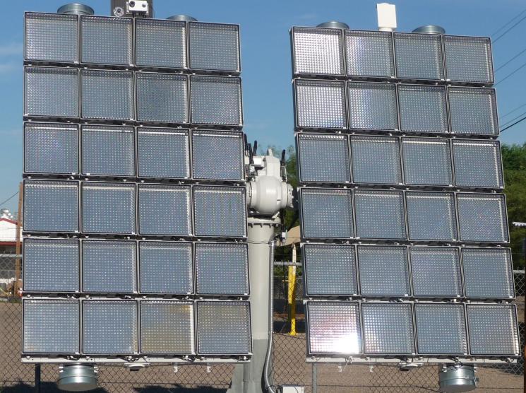 Semprius, solar panels shown above, announced that it is building a factory in Henderson, NC to manufacture its high concentration photovoltaic (HCPV) solar modules and is expected to create more than 250 full-time jobs over the next five years. Semprius, solar panels shown above, announced that it is building a factory in Henderson, NC to manufacture its high concentration photovoltaic (HCPV) solar modules and is expected to create more than 250 full-time jobs over the next five years.