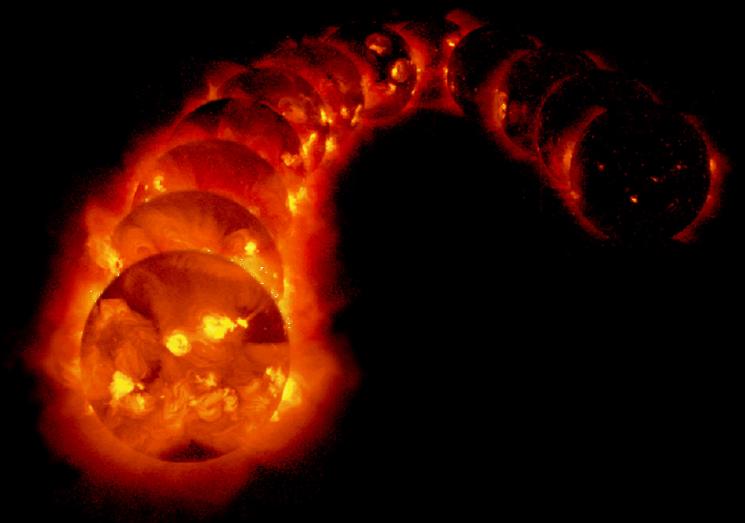 While this week's solar storm captures the interest of scientists, researchers and people around the world, the Energy Department works with others to monitor the storm's potential impact on the nation's electrical grid. | Image credit: NOAA. While this week's solar storm captures the interest of scientists, researchers and people around the world, the Energy Department works with others to monitor the storm's potential impact on the nation's electrical grid. | Image credit: NOAA.