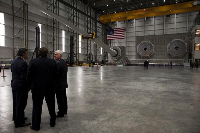 Inside the world's largest wind turbine blade testing facility. | Photo Courtesy of Kate Samp (MassCEC) Inside the world's largest wind turbine blade testing facility. | Photo Courtesy of Kate Samp (MassCEC)