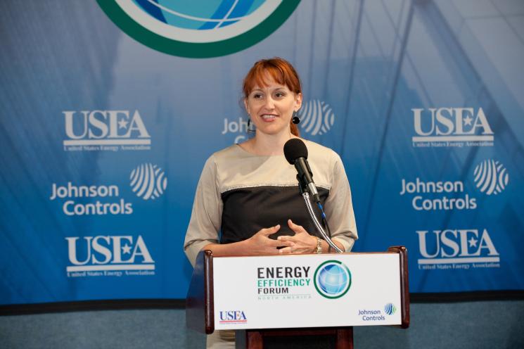Heather Zichal, Deputy Assistant to the President for Energy and Climate Change, at the 23rd Annual Energy Efficiency Forum in Washington, D.C. | Photo courtesy of the Energy Efficiency Forum. Heather Zichal, Deputy Assistant to the President for Energy and Climate Change, at the 23rd Annual Energy Efficiency Forum in Washington, D.C. | Photo courtesy of the Energy Efficiency Forum.
