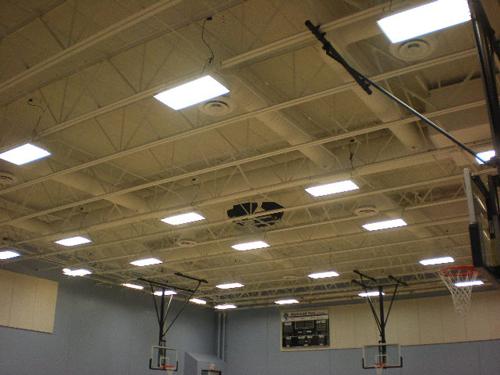 By replacing T-12 lights with more efficient T-8 units, Texas City will save 65.5 kW each year. | Courtesy of the City of Texas City, Texas By replacing T-12 lights with more efficient T-8 units, Texas City will save 65.5 kW each year. | Courtesy of the City of Texas City, Texas