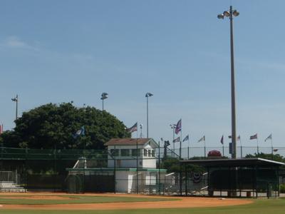 Metal halide light fixtures at Pompey Park are saving the City of Delray Beach money on its electricity bills. | Photo courtesy of the City of Delray Beach Metal halide light fixtures at Pompey Park are saving the City of Delray Beach money on its electricity bills. | Photo courtesy of the City of Delray Beach