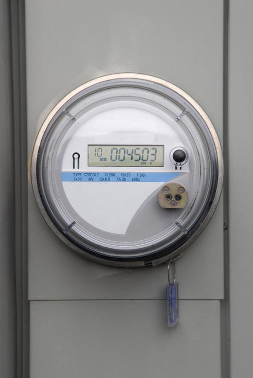 A digital electric meter on the side of a house. | Photo courtesy of ©iStockphoto/nbehmans
A digital electric meter on the side of a house. | Photo courtesy of ©iStockphoto/nbehmans