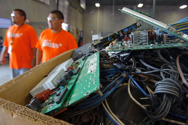 Every year, Americans generate almost 2.5 million tons of used electronics, which are made from valuable resources such as precious metals and rare earth materials, as well as plastic and glass. Photo: U.S Environmental Protection Agency Every year, Americans generate almost 2.5 million tons of used electronics, which are made from valuable resources such as precious metals and rare earth materials, as well as plastic and glass. Photo: U.S Environmental Protection Agency