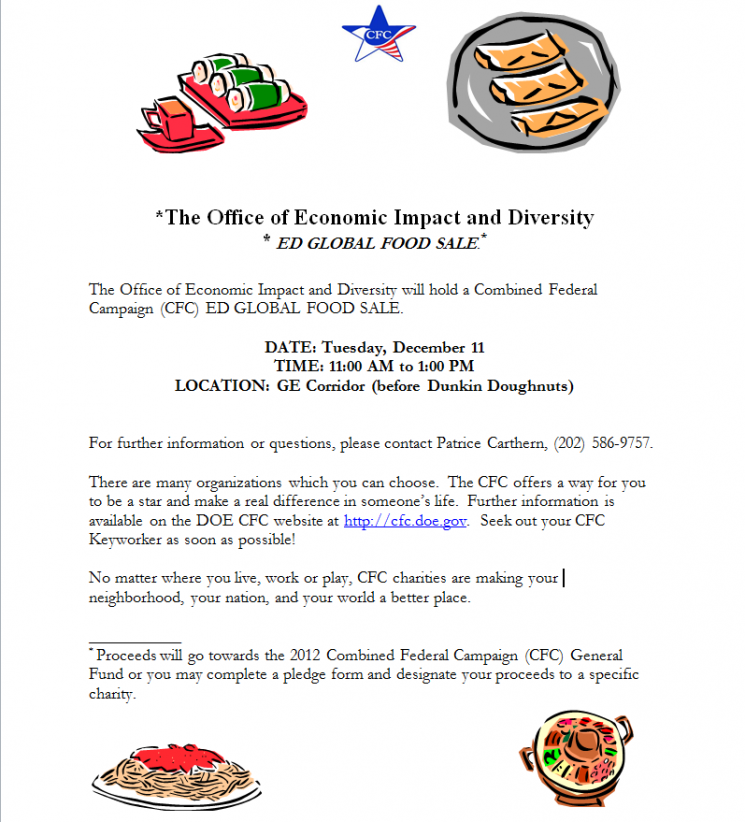 ED Global Food Sale