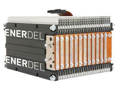 EnerDel is expanding its Mt. Comfort-based factory to produce advanced lithium-ion batteries such as this.| Photo courtesy of EnderDel