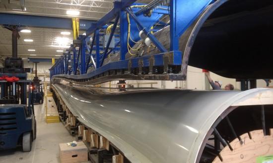 Using its fiberglass technology expertise and a grant from the Energy Department's State Energy Program (SEP), Energetx Composites was able to shift its operations to producing wind turbine blades. | Photo courtesy of Energetx Composites. Using its fiberglass technology expertise and a grant from the Energy Department's State Energy Program (SEP), Energetx Composites was able to shift its operations to producing wind turbine blades. | Photo courtesy of Energetx Composites.