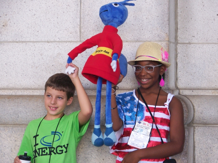 More than 750 students and teachers (and Energy Ant!) visited Washington D.C. for the 32nd Annual NEED Youth Awards for Energy Achievement to receive awards for outstanding energy education efforts in their local communities. | Photo courtesy National Energy Education Development Project