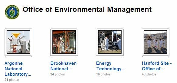 A screenshot shows the EM Flickr Collection, which organizes more than 1,100 photos from around the EM complex.