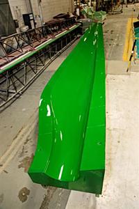 Energetx Composites was able to purchase equipment such as this mold for utility-scale wind turbine blades thanks to a Recovery Act grant that matched the company’s $3.5 million investment. | Photo Courtesy of Energetx | Energetx Composites was able to purchase equipment such as this mold for utility-scale wind turbine blades thanks to a Recovery Act grant that matched the company’s $3.5 million investment. | Photo Courtesy of Energetx |