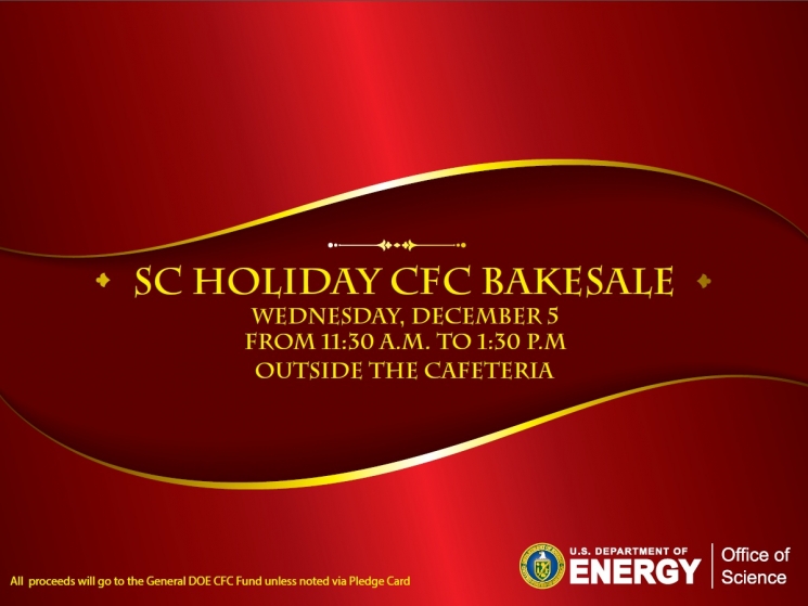 Office of Science CFC Holiday Bake Sale