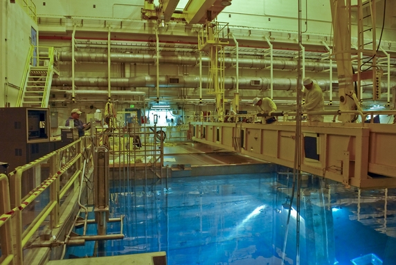 The Society of American Military Engineers highlights this Idaho site photo on the cover of the latest issue of its publication, The Military Engineer. In the photo, work is under way to move spent nuclear fuel from wet storage to the safer, more permanent alternative of dry storage. The Society of American Military Engineers highlights this Idaho site photo on the cover of the latest issue of its publication, The Military Engineer. In the photo, work is under way to move spent nuclear fuel from wet storage to the safer, more permanent alternative of dry storage.