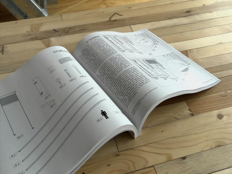 Assembly instructions for the external window shades on “E-Cube,” Team Belgium’s entry to the U.S. Department of Energy Solar Decathlon 2011.