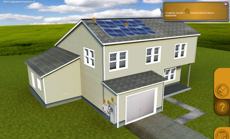 Screen shot of the solar training in the NTER interactive lessons. | Photo courtesy of the Energy Department. Screen shot of the solar training in the NTER interactive lessons. | Photo courtesy of the Energy Department.