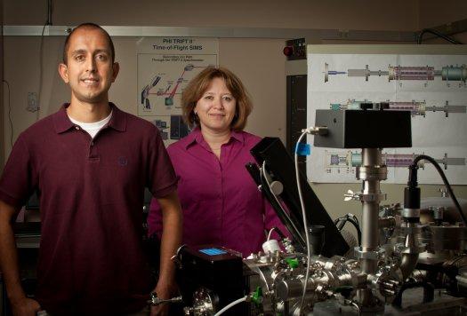 PNNL scientists Grant Johnson and Julia Laskin | Photo Courtesy of the Pacific Northwest National Laboratory PNNL scientists Grant Johnson and Julia Laskin | Photo Courtesy of the Pacific Northwest National Laboratory