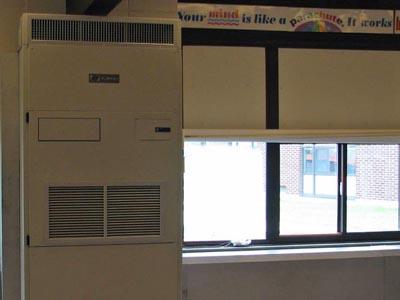Each classroom has a geothermal unit installed. Although large, the units blend into surroundings and don’t produce excess noise. | Photo Courtesy of Sterling Public Schools Each classroom has a geothermal unit installed. Although large, the units blend into surroundings and don’t produce excess noise. | Photo Courtesy of Sterling Public Schools