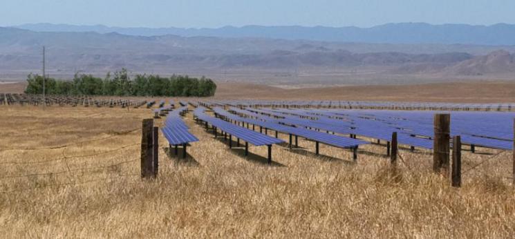 An artist rendering of what the California Valley Solar Ranch project will look like post-construction .
| courtesy of SunPower Corporation
An artist rendering of what the California Valley Solar Ranch project will look like post-construction .
| courtesy of SunPower Corporation