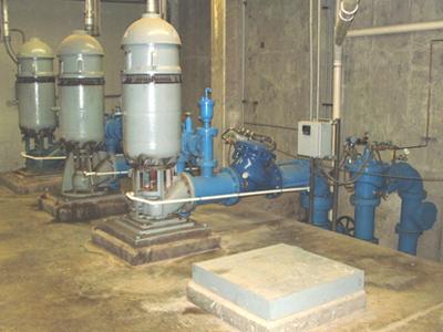 The high service pumps at the St. Peters Water Treatment Plant are almost 30 years old and will be replaced with premium efficiency motors. | Photo courtesy of Russ Batzel The high service pumps at the St. Peters Water Treatment Plant are almost 30 years old and will be replaced with premium efficiency motors. | Photo courtesy of Russ Batzel