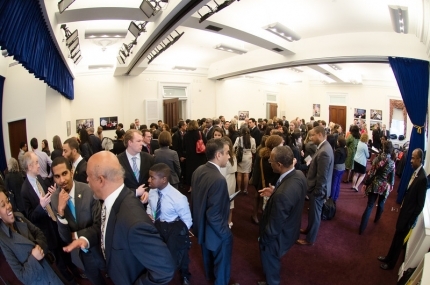 Tech-ies mingled during a networking session after the White House Tech Inclusion Summit on January 31, 2013. (Photo credit: John Werner) Tech-ies mingled during a networking session after the White House Tech Inclusion Summit on January 31, 2013. (Photo credit: John Werner)
